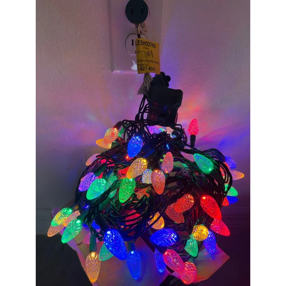 Home Accents Holiday 100 C6 LED Lights Warm White to Multi-Color TY-100FC6-WWM
